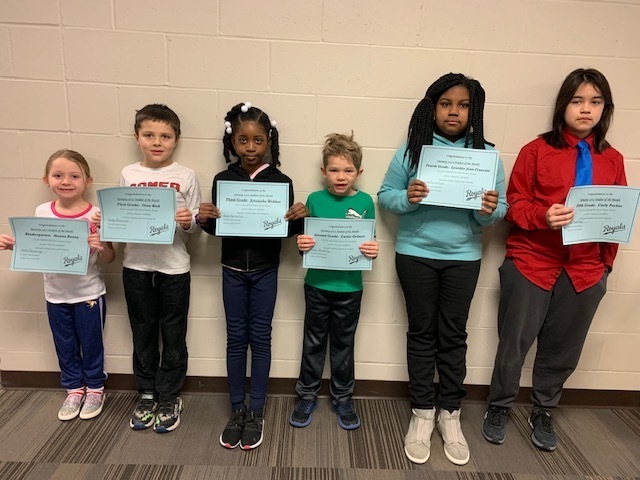 January Students of the Month and ROCK Winners! | South Prairie School ...