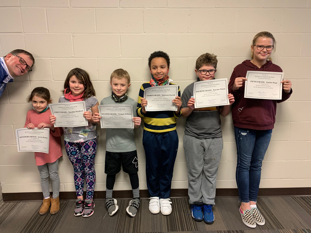 January Students of the Month and ROCK Winners!