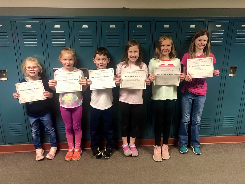 October Students of the Month!