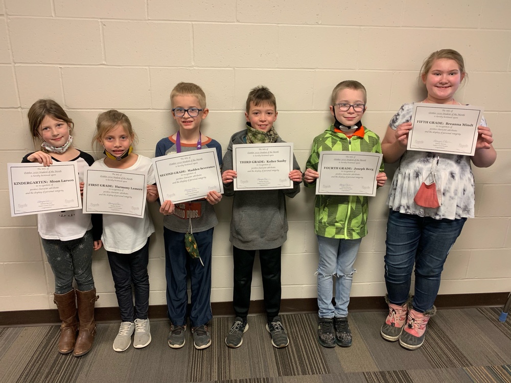 October Students Of The Month And Rock Winners! 